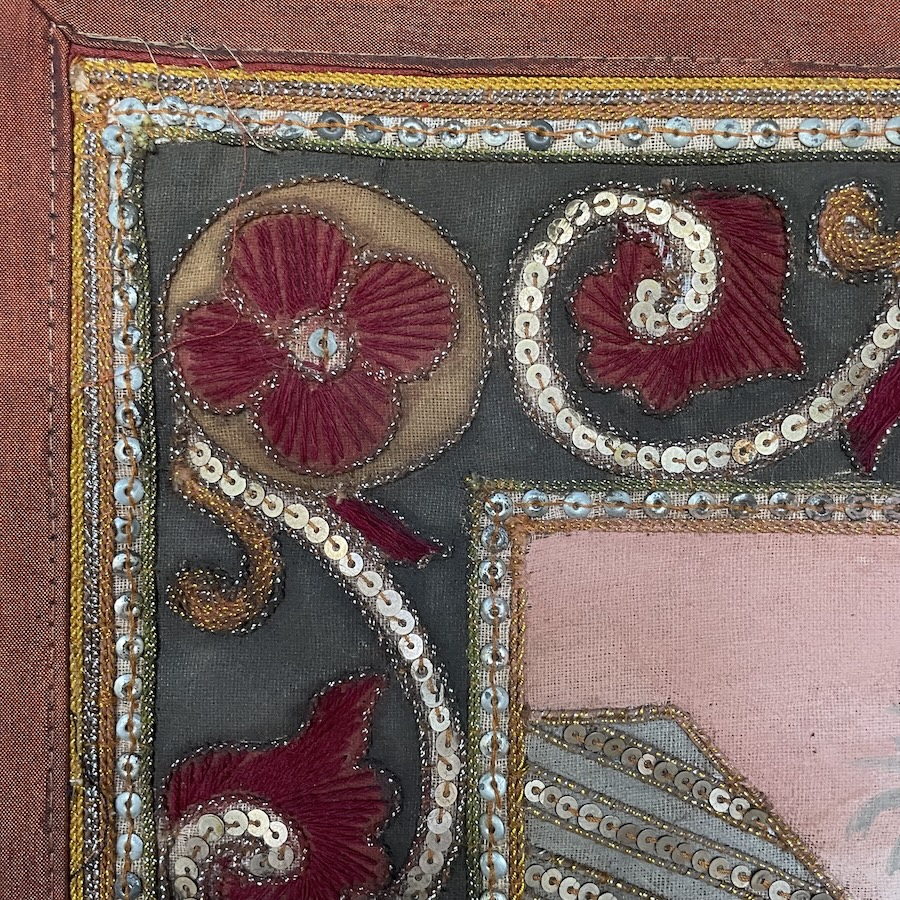 Village Scene Painted Wall Hanging - Indonesia - Image 3