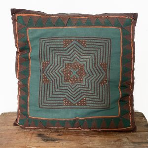 Reverse Applique and Embroidery Cushion Cover - Cambodia