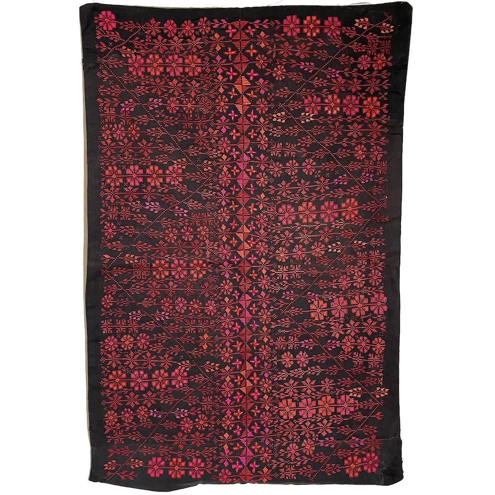 Floral Embroidered Wall Hanging - Palestine