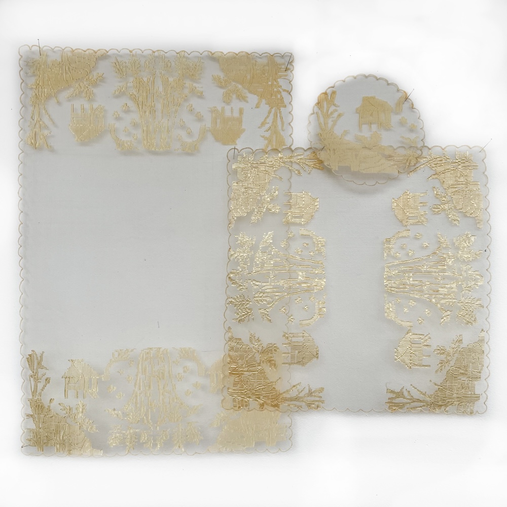 Piña-Silk Placemat, Napkin, Coaster Set of 6 - Philippines
