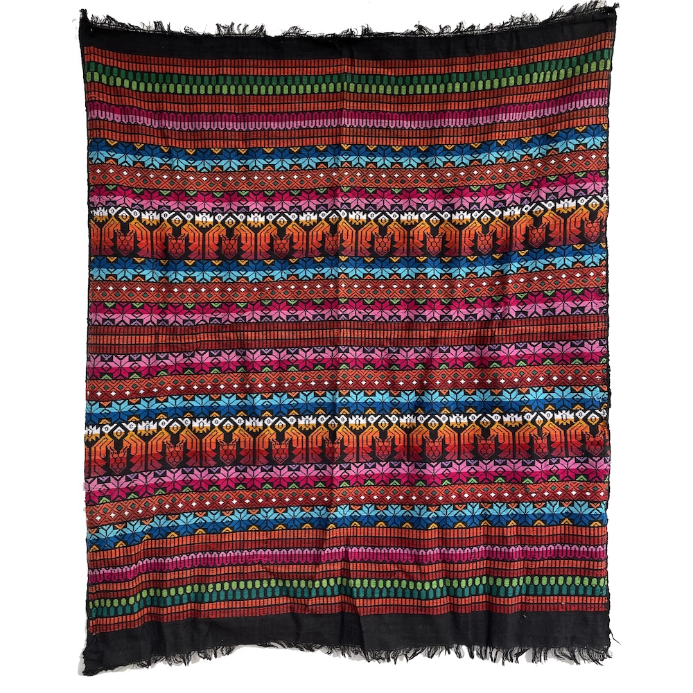 Rainbow Burst Brocade Weaving - Guatemala