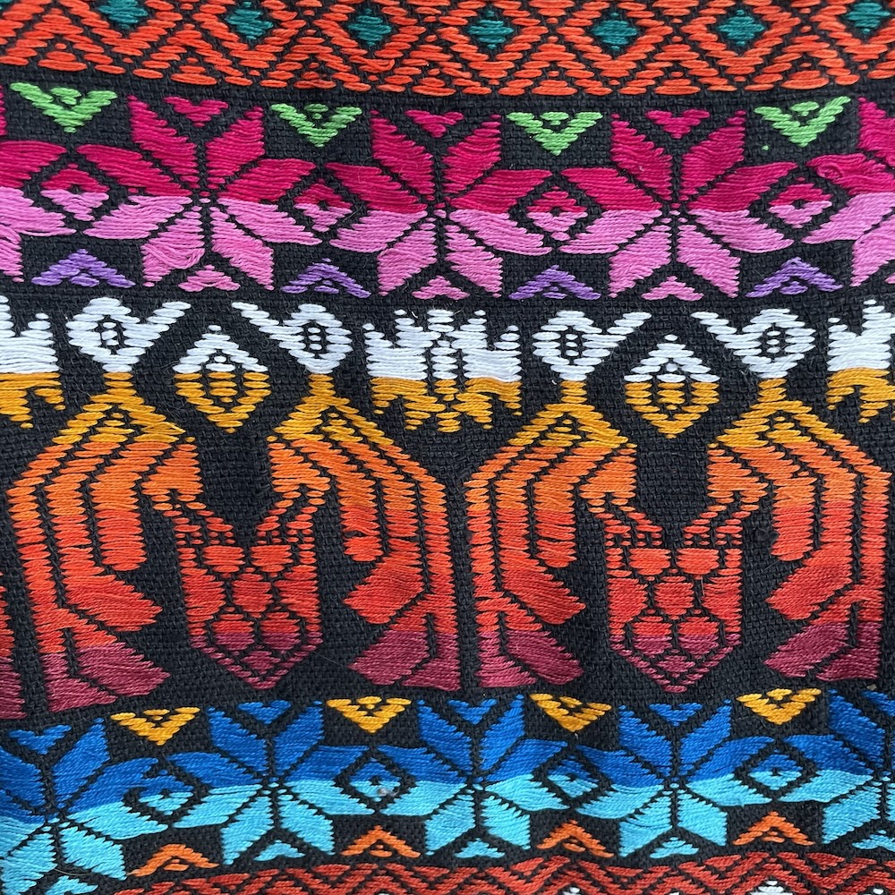 Rainbow Burst Brocade Weaving - Guatemala - Image 2