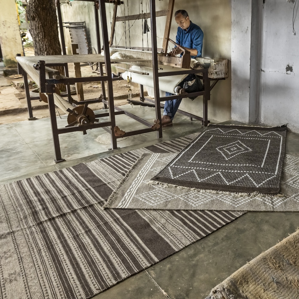 “Five and Change” Kutchi Carpet from India & book Artisans by Design - Image 4