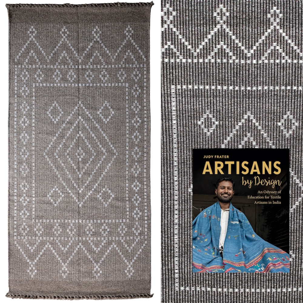 “Five and Change” Kutchi Carpet from India & book Artisans by Design