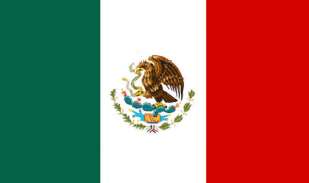 The official Flag of Mexico is a beautiful textile.