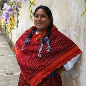 Regina Mazahua lives and weaves in Central Mexico.