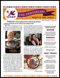 Photo of cover of Spring 2018 WARP Newsletter