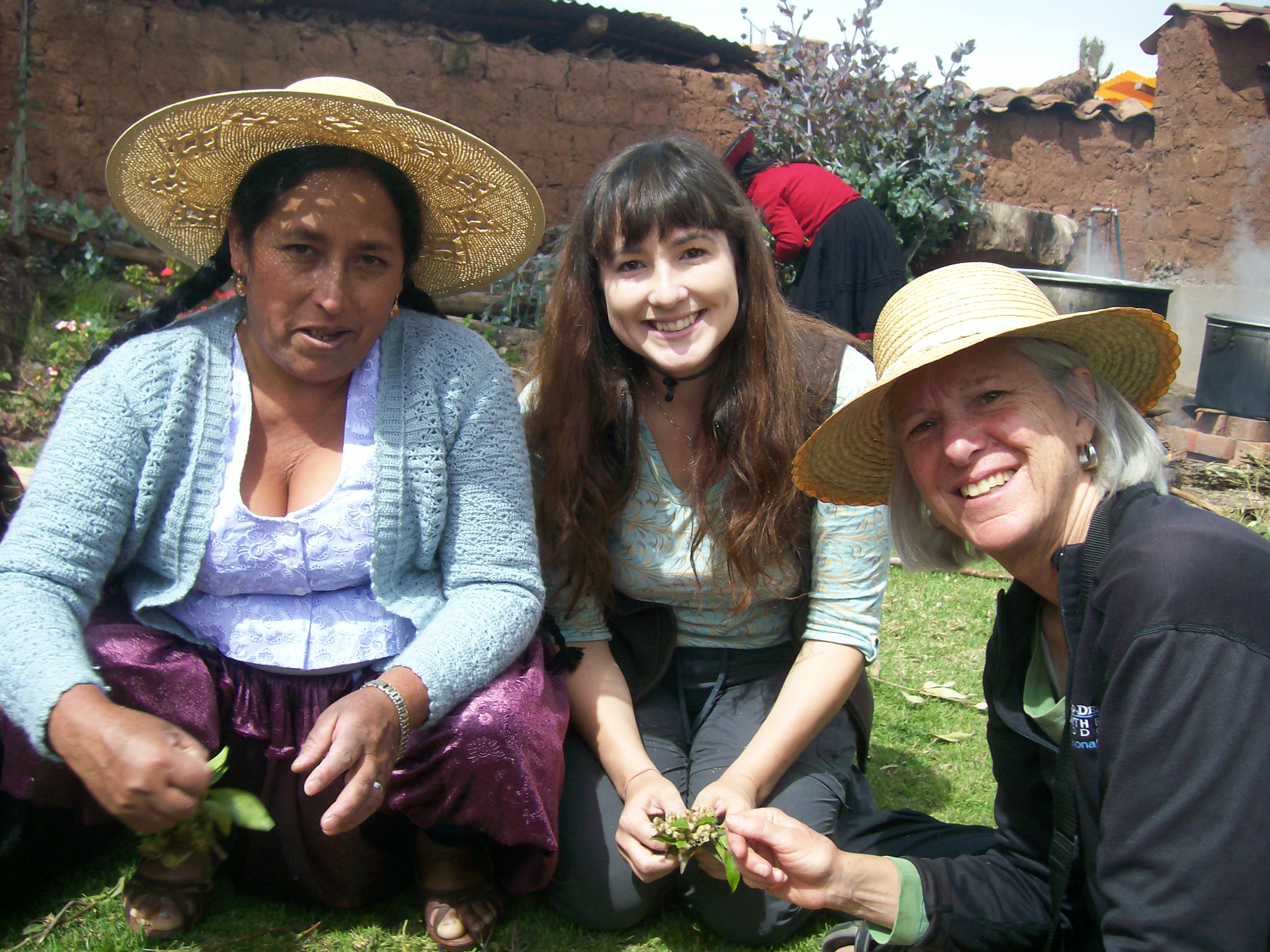 At right, Doña, Katie, and Dorinda 